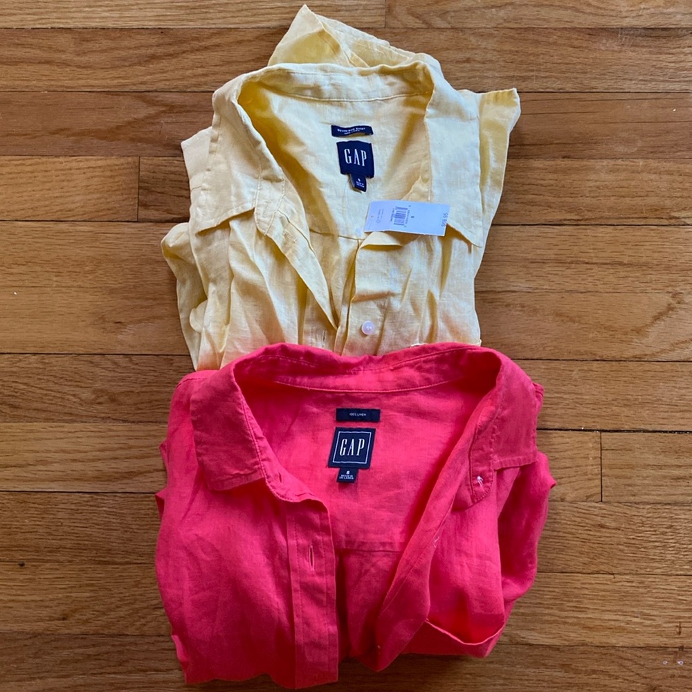 Set of 2 GAP Linen blouses